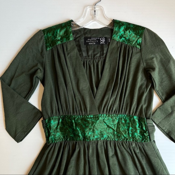 Y2K One-Of-A-Kind Zachary's Smile Dress XS Fairy Core Indie Eco Boho NYC Style - Picture 3 of 5